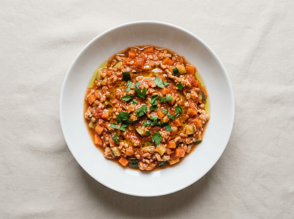 Baby's First Bolognese with Carrots and Zucchini