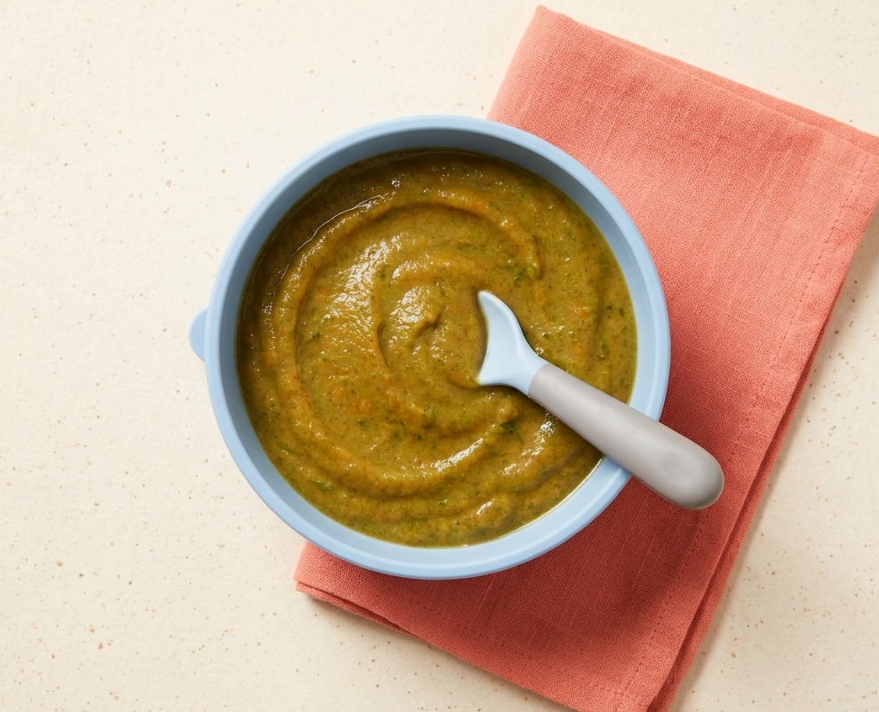 Cinnamon Apple & Spinach Puree