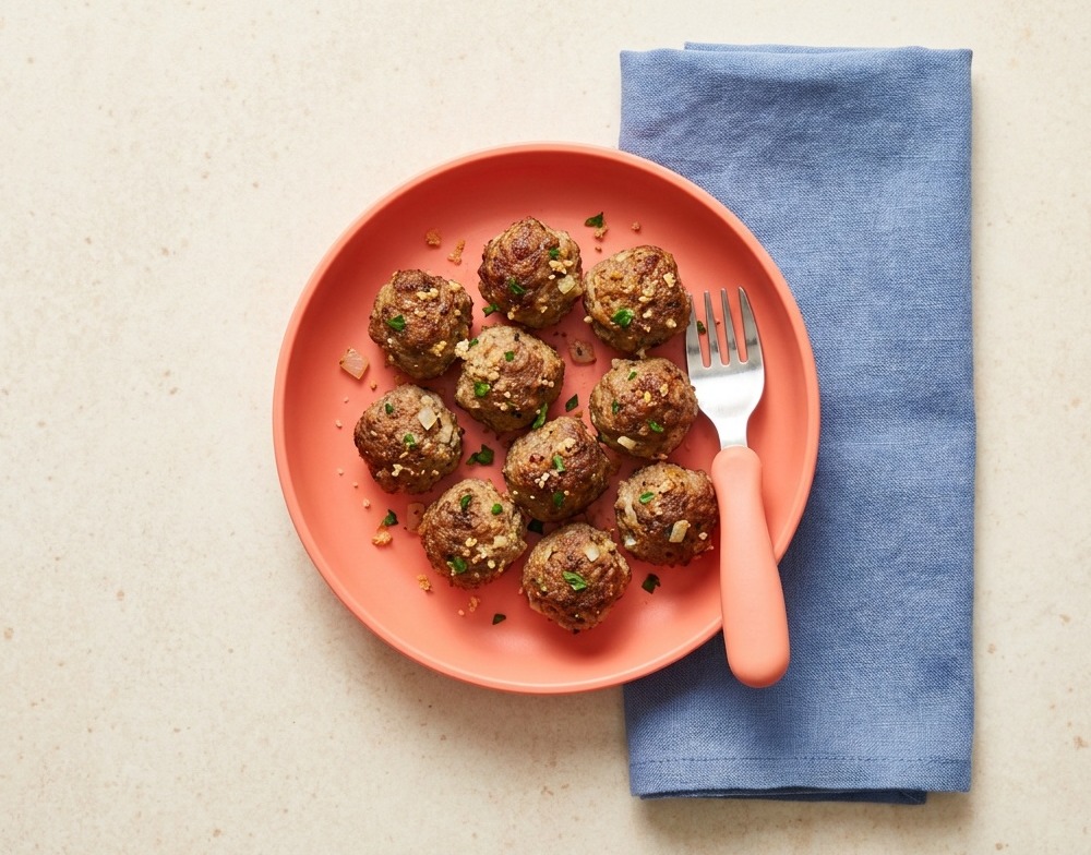 Baked Beef and Pork Meatballs