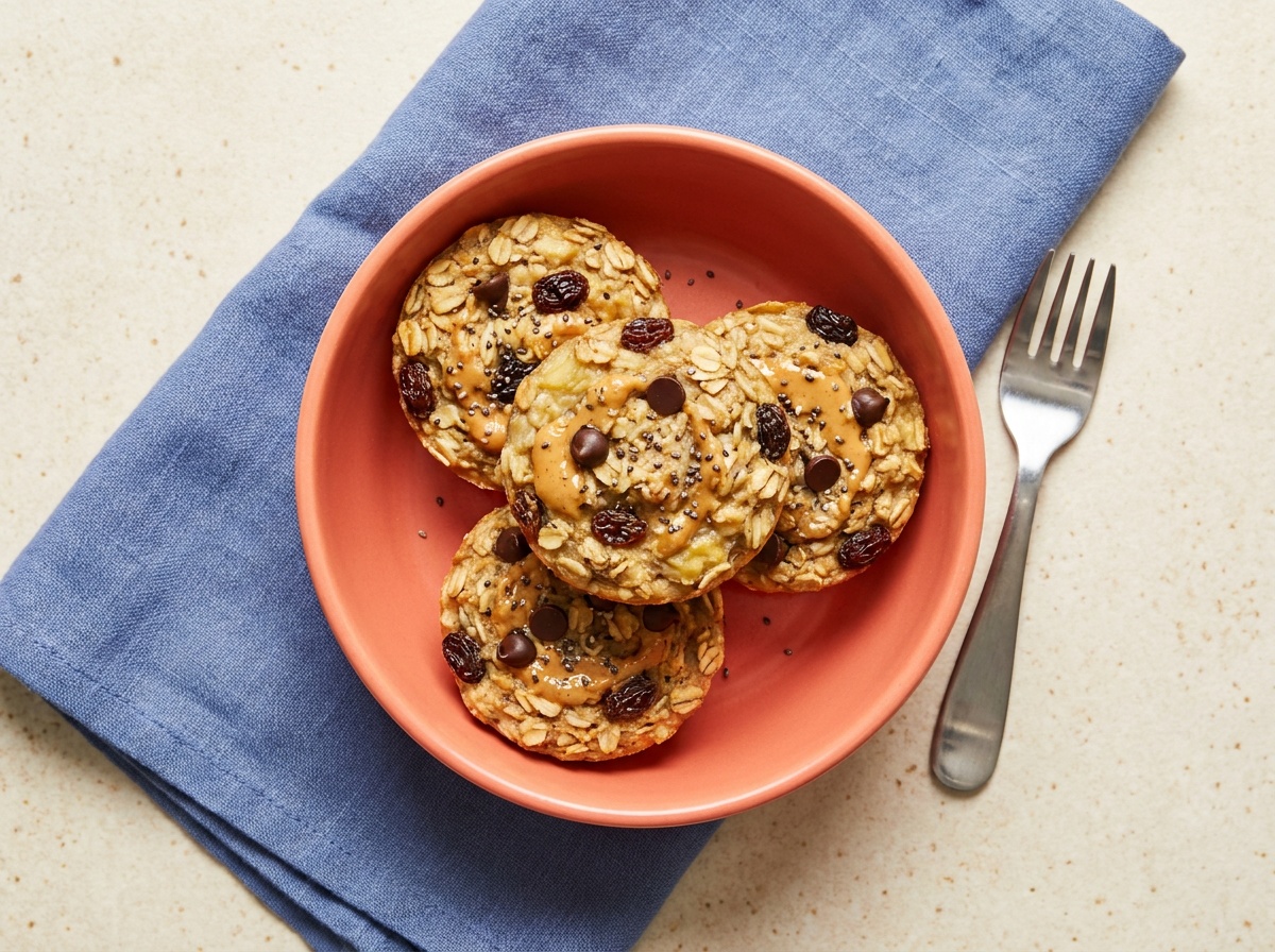 Banana and Peanut Butter Baked Oatmeal Cups