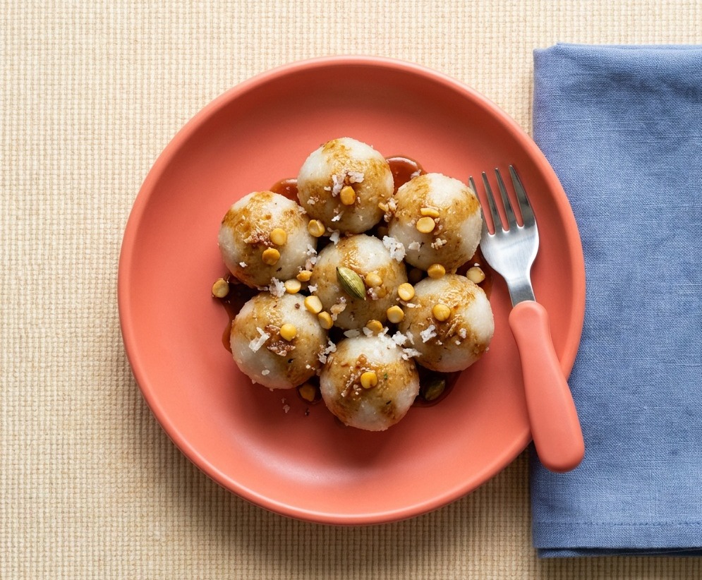 Bellam Undrallu (Sweet Jaggery Rice Balls)
