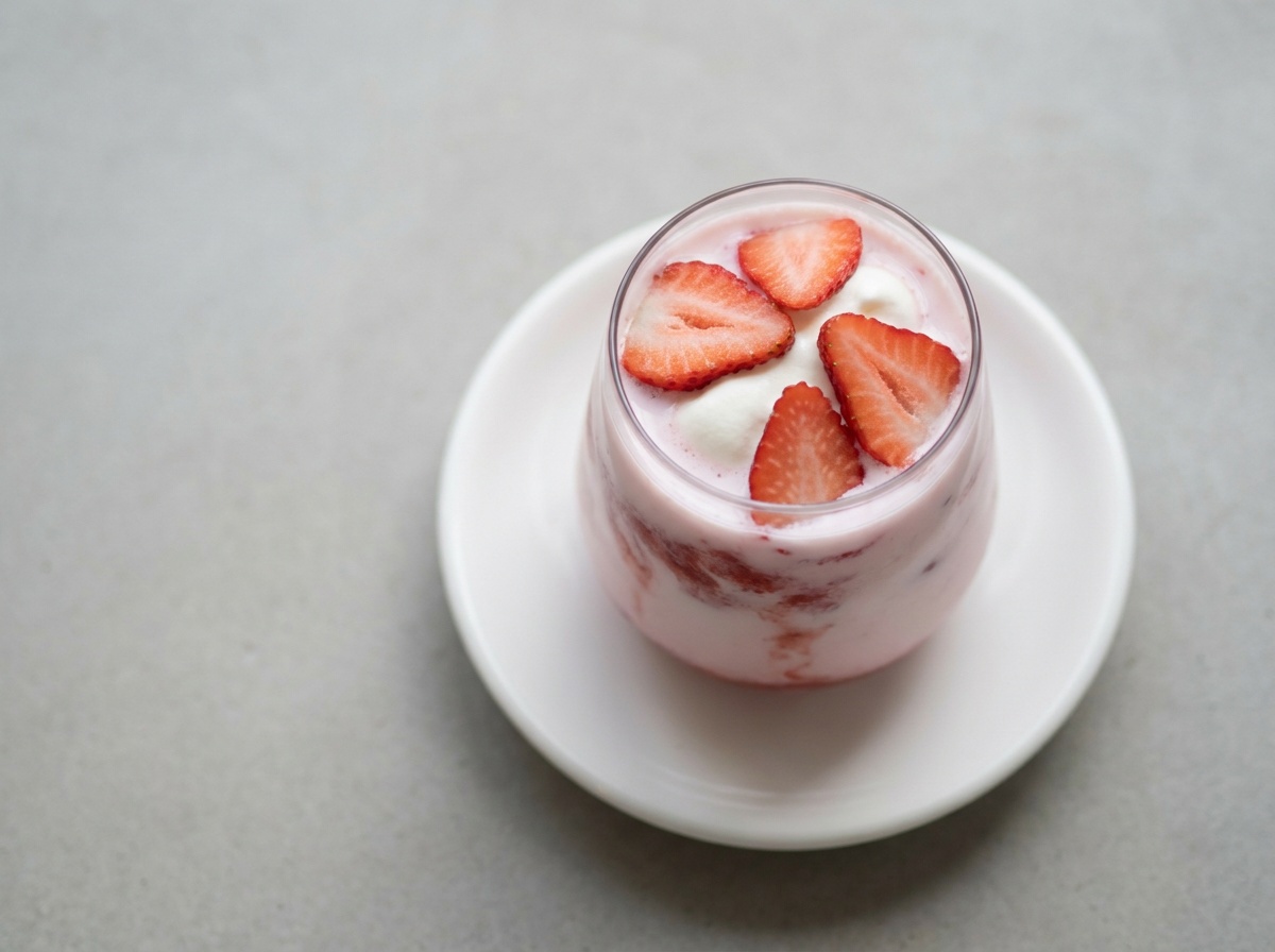 Blended Strawberry Milk