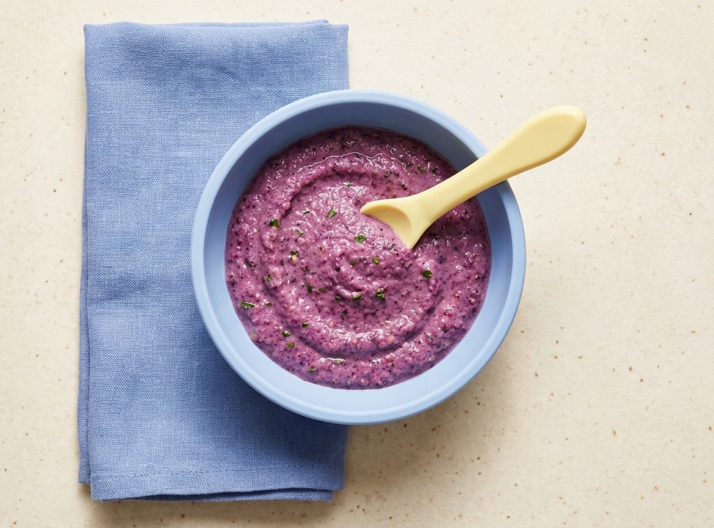 Blueberry and Chickpea Puree with Rosemary