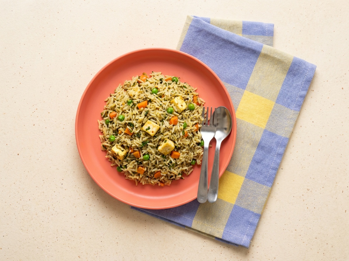 Fenugreek and Green Pea Rice