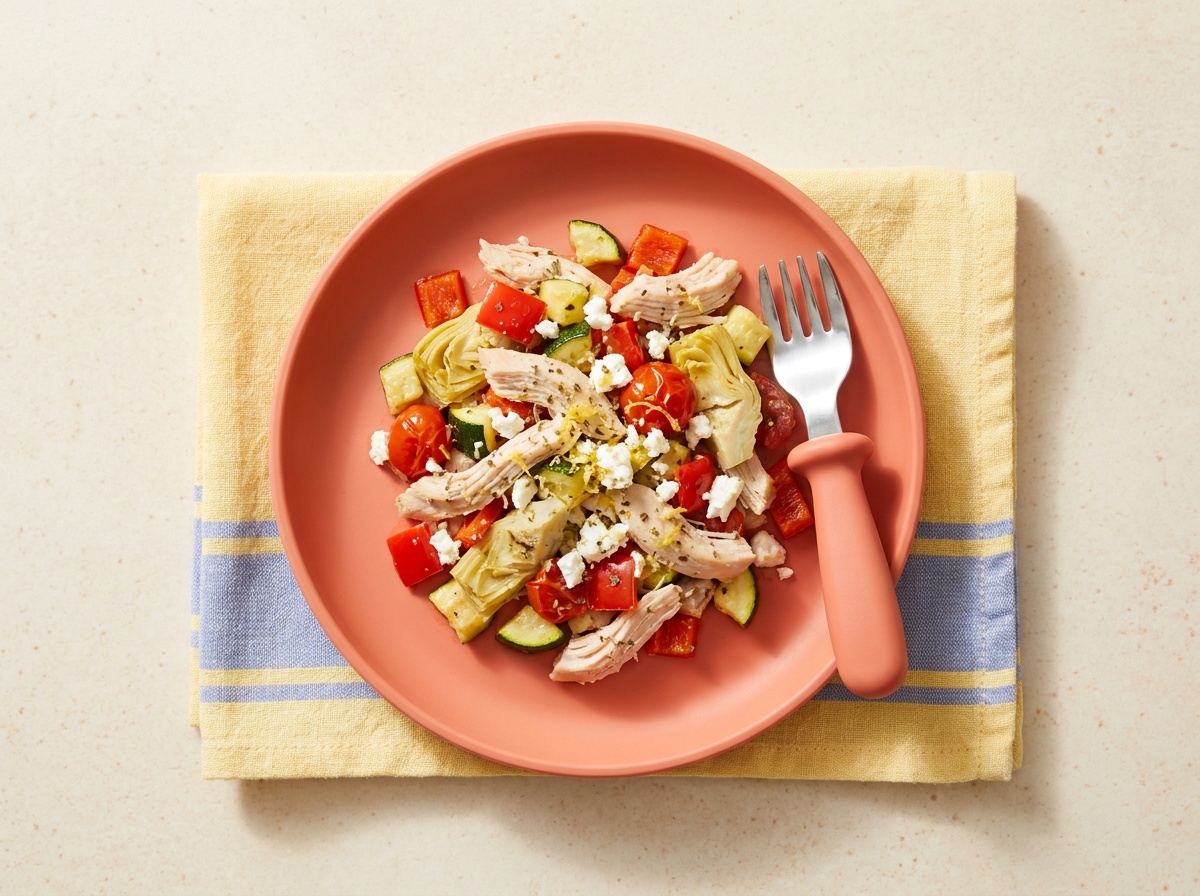Greek Chicken and Orzo Bake