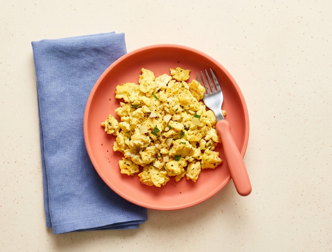 Spiced Scrambled Eggs with Ginger