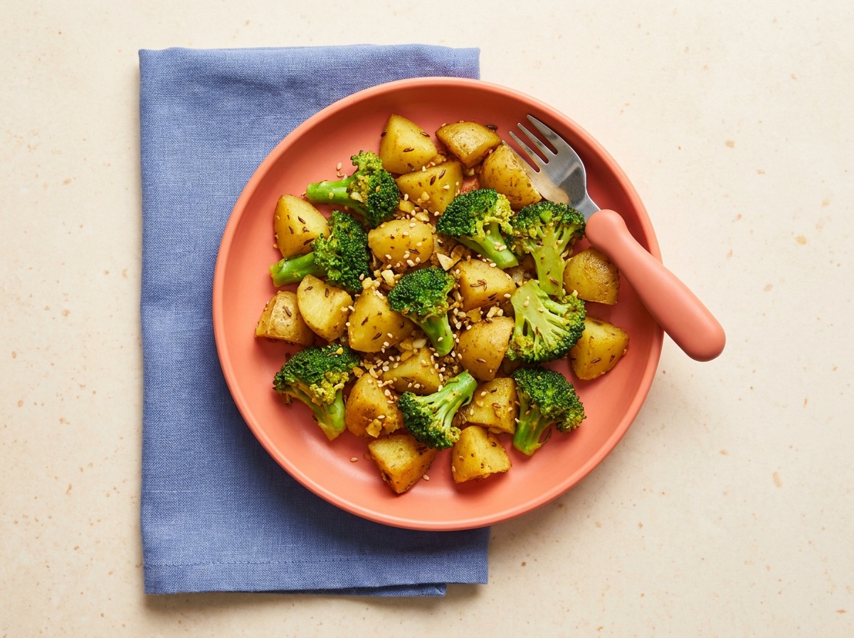 Indian Broccoli and Potato Stir Fry