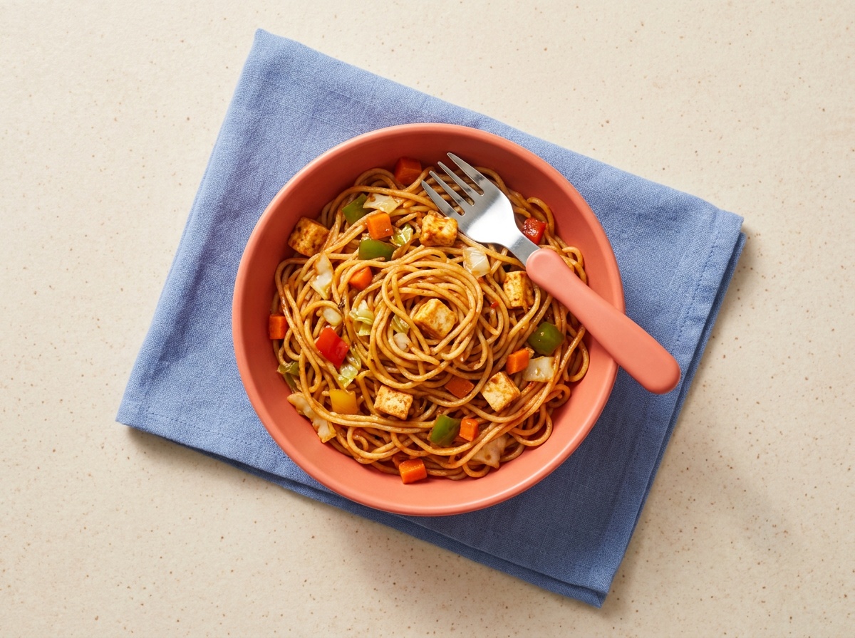 Indo-Chinese Stir-Fried Noodles