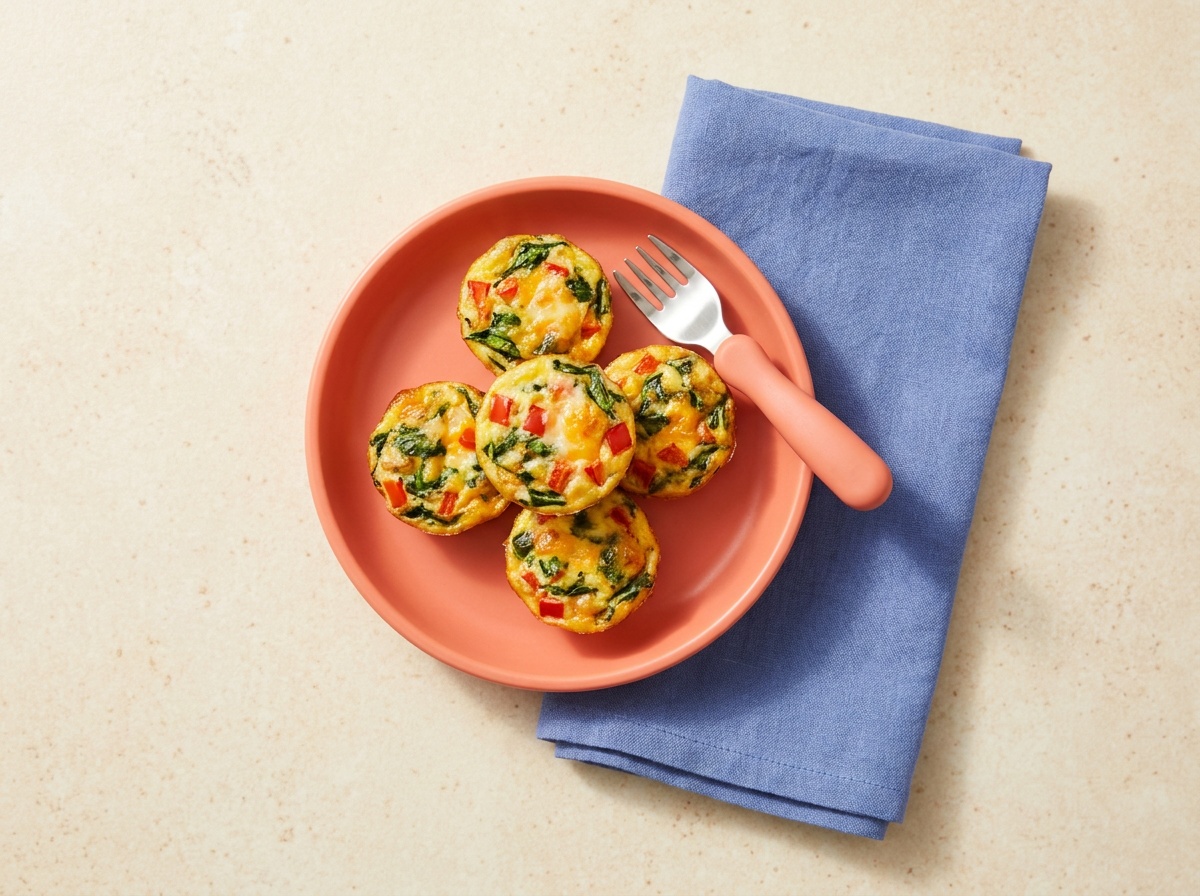 Mini Vegetable and Cheese Egg Muffins