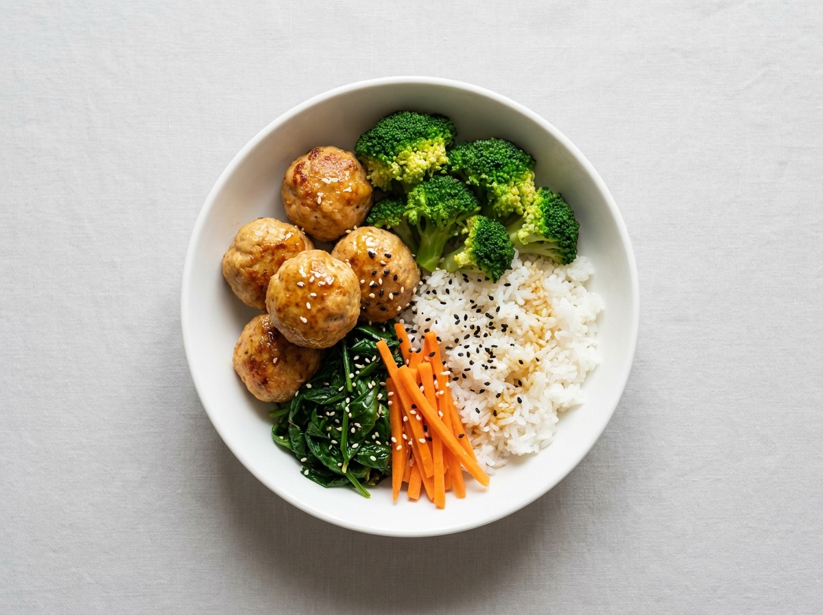 Turkey Meatballs with Rice