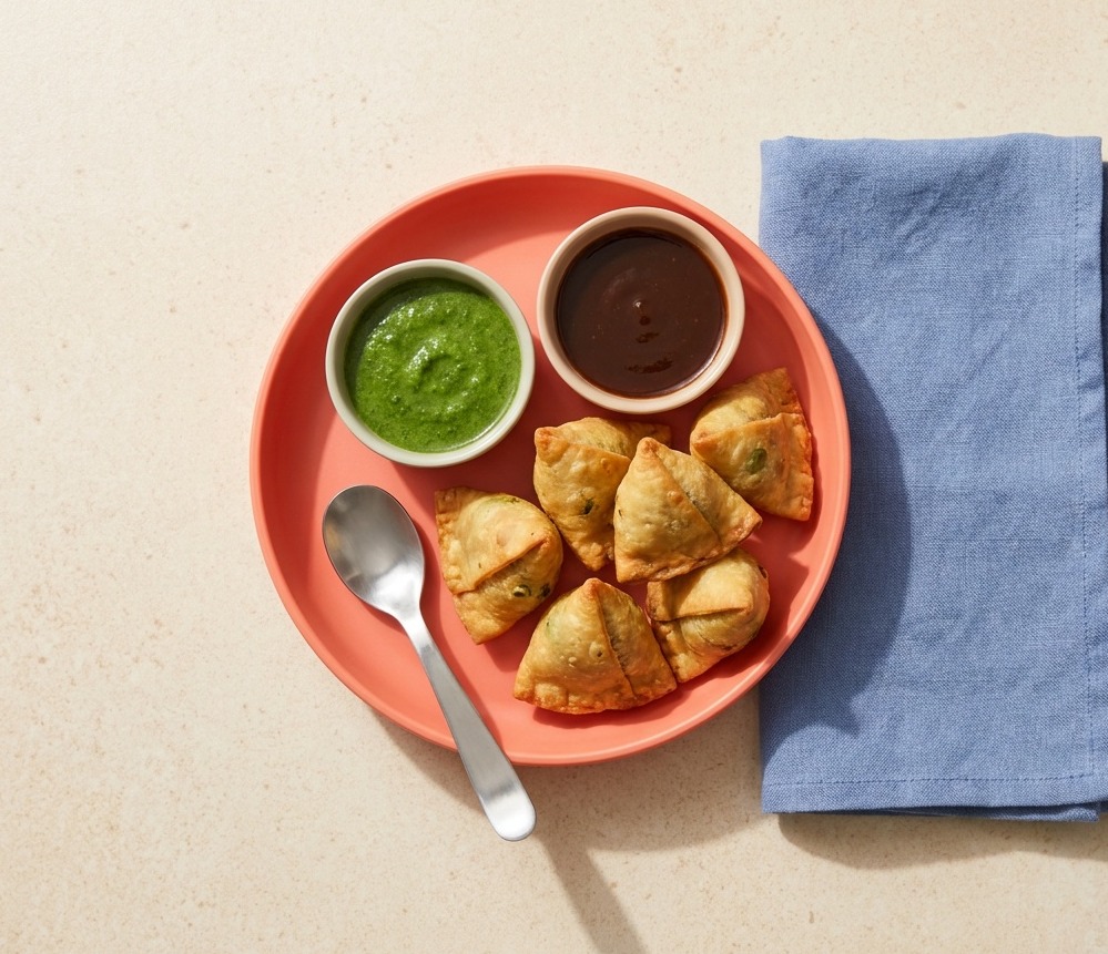 Punjabi Potato and Pea Samosas