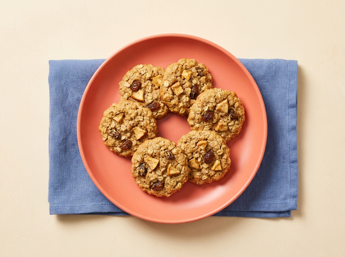 Soft Oatmeal Apple Cookies