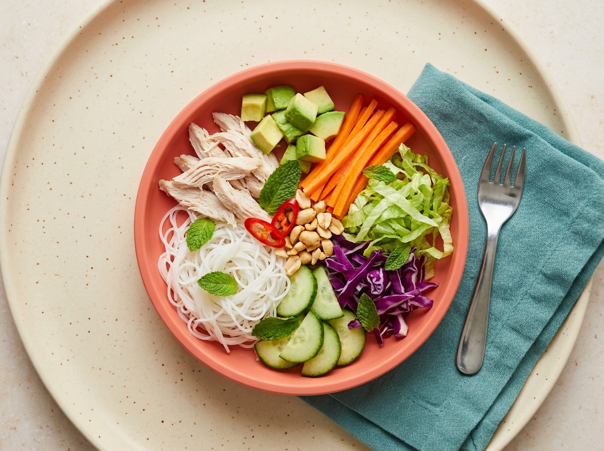 Summer Roll Bowls with Peanut Sauce