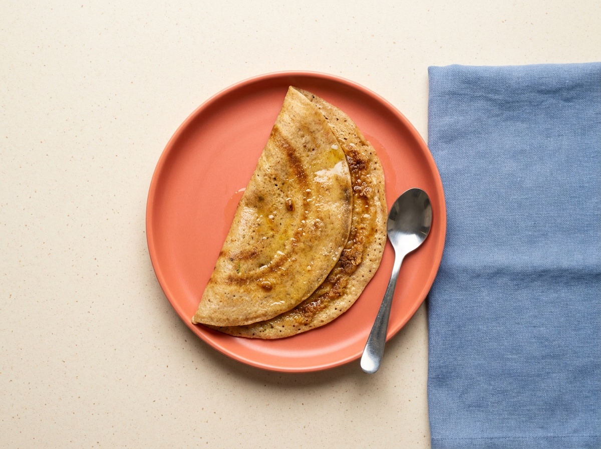 Sweet Wheat and Jaggery Dosa