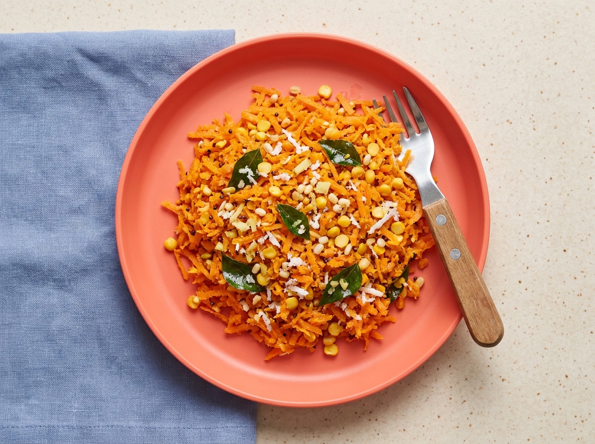 Tamil Style Carrot Poriyal