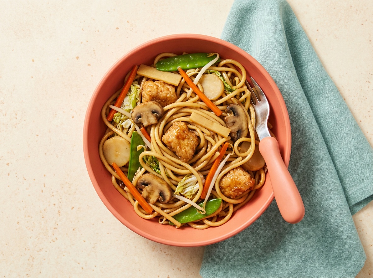 Vegetable Lo Mein (Stir-Fried Noodles)